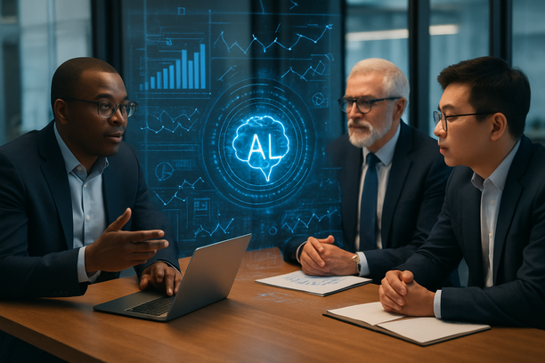 alt_text: A vibrant sunset over a calm lake, reflecting orange and pink hues in the water.