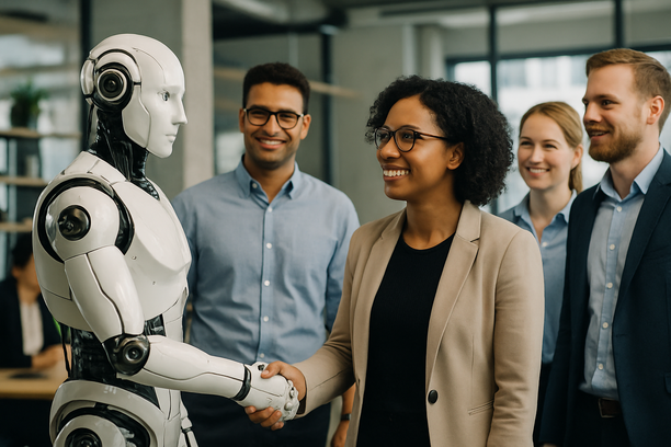 alt_text: A vibrant sunset over a calm lake, with silhouetted trees framing the serene water scene.